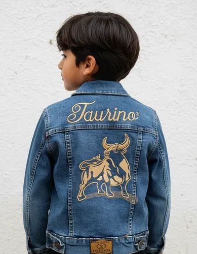 Chamarra Vaquera Mezclilla Infantil Buena Calidad Taurino
